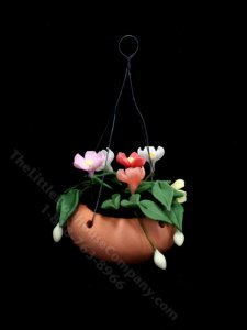 (image for) Miniature Hanging Flowers For Dollhouses