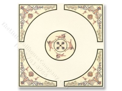 (image for) Dollhouse Scale Model Ceiling Masaic Panel