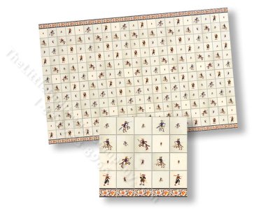 (image for) Dollhouse Scale Model Delft Wall Tiles