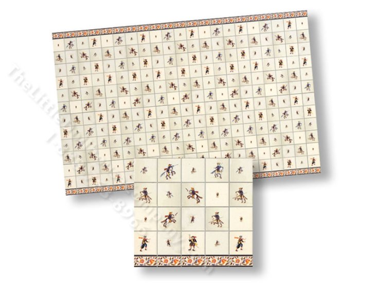 (image for) Dollhouse Scale Model Delft Wall Tiles