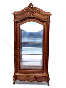 (image for) Miniature Left Mirrored Display Cabinet for Dollhouses
