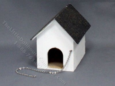 (image for) Miniature Handmade Dog House for Dollhouses