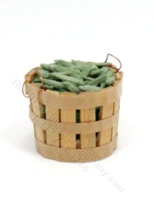 (image for) Miniature Basket of Green Beans by Small Wonders