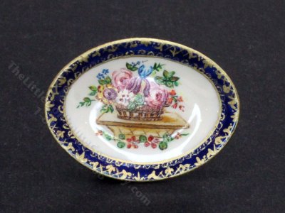 (image for) Miniature Porcelain Rose Platter by Christopher Whitford