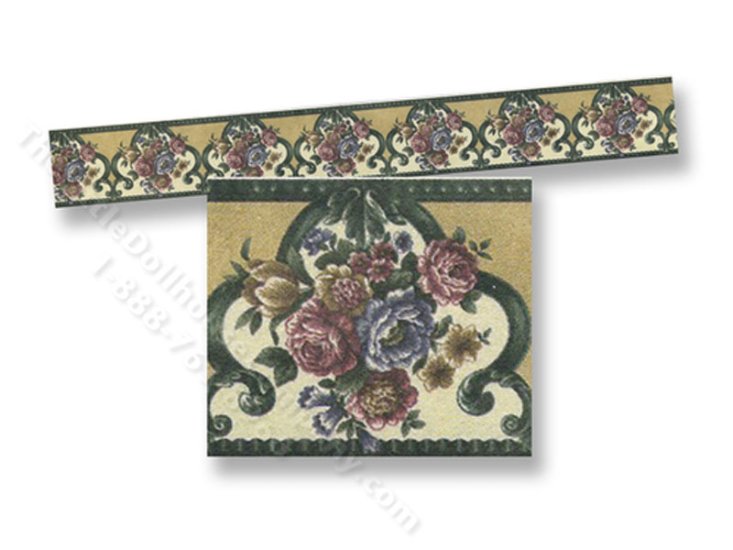 (image for) Dollhouse Scale Model Wallpaper Borders