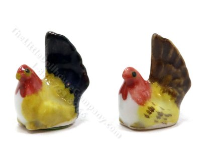 (image for) Miniature Ceramic Hen for Dollhouses (1pc)