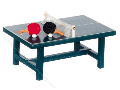 (image for) 1:24 Scale Ping Pong Table and Paddles