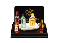 (image for) Various Miniature Various Liquors and a Serving Plate