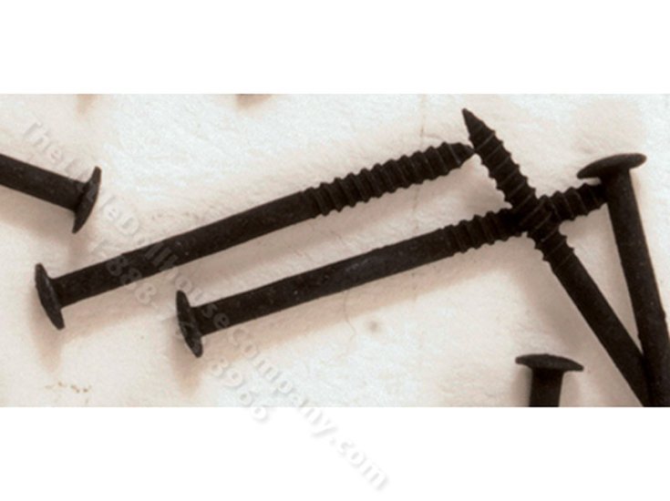 (image for) Black Mini Nails for Dollhouse 1/12 Scale Models, 3/8", 100/pkg.