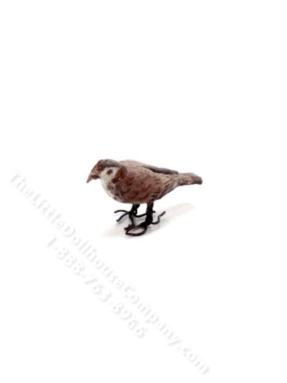 (image for) Dollhouse Scale Model Woodthrush Bird