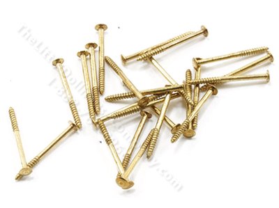 (image for) Brass Mini Nails for Dollhouse 1/12 Scale Models, 3/8", 100/pkg.