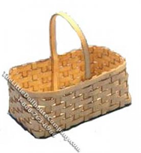 (image for) Miniature Rectangular Basket Kit for Dollhouses