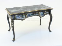 (image for) Miniature Three Drawer Desk in Black for Dollhouses