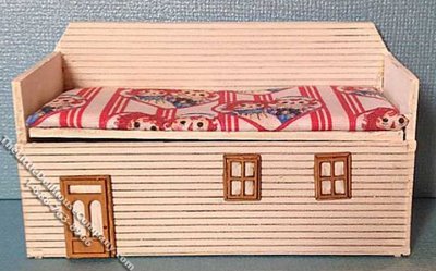 (image for) Miniature Girls Bedroom Toy Box Kit for Dollhouses