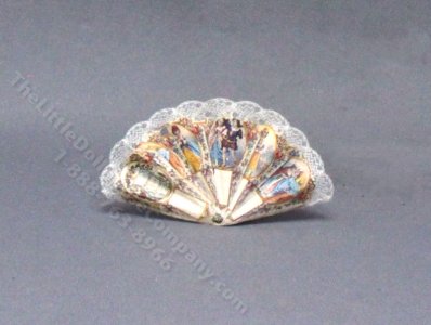 (image for) Miniature Handheld Elizabethan Folding Fan
