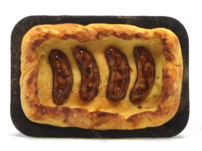 (image for) Miniature 'Toad in the Hole' in Black Baking Tray