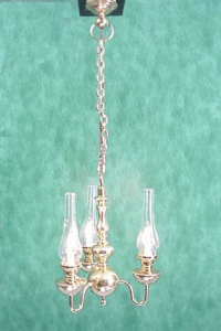 (image for) Dollhouse Scale Model 3 Arm Chandelier,