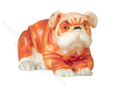 (image for) Miniature Small Bulldog for Dollhouses