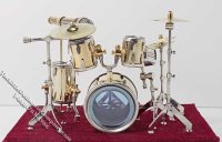 (image for) Miniature "Mini" Drum Set with Case/Stage for Dollhouses