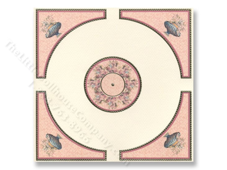 (image for) Dollhouse Scale Model Ceiling Masaic Panel