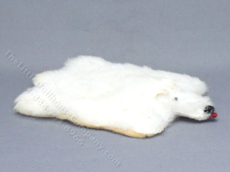 (image for) Miniature Polar Bear Rug for Dollhouses