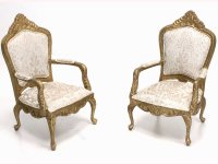 (image for) Miniature Full Scale Gilded Living Room Set