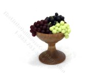 (image for) Miniature Wooden Bowl of Grapes by Charlotte Willmott