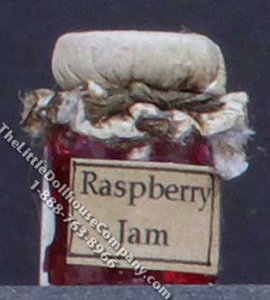 (image for) Miniature Homemade Raspberry Jam in Wax Sealed Jar