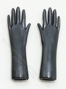 (image for) Miniature Black Rubber Gloves For Dollhouses