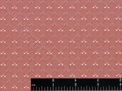 (image for) Flower Bud Lattice Miniature Wallpaper for Dollhouses