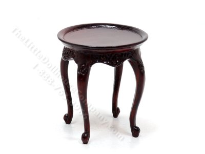 (image for) Vintage Miniature Mahogany Side Table for Dollhouses