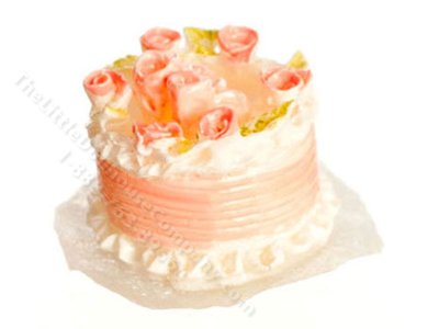 (image for) Miniature Baby Bootie Cake for Dollhouses