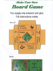 (image for) Miniature Snakes and Ladders Game Kit for Dollhouses