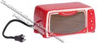 (image for) Miniature Red Toaster Oven for Dollhouses