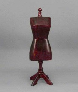 (image for) Dollhouse Scale Model Mahogany Wood Mannequin