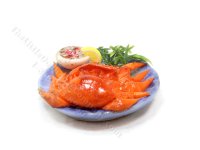 (image for) Miniature Crabs on Serving Plate for Dollhouses