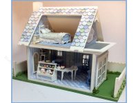 (image for) 1:144 Scale Miniature Blue Sky Cafe Interior Kit