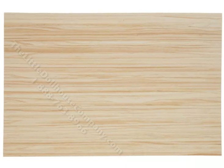 (image for) Miniature Sheet of Pine Wood Flooring for Dollhouses - Real Wood