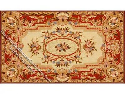 (image for) Dollhouse Scale Model French Aubusson Rectangular Rug