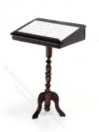 (image for) Handmade Miniature Music Stand - Walnut