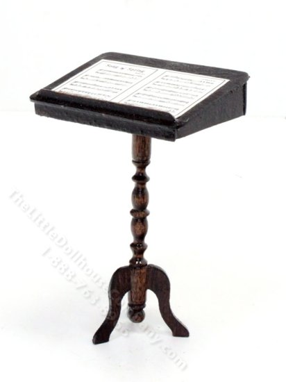 (image for) Handmade Miniature Music Stand - Walnut