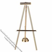 (image for) Miniature Brass Battery Operated Light Up Easel for Dollhouses