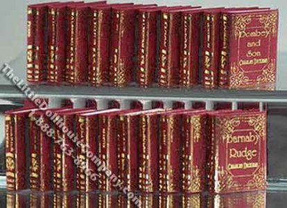 (image for) Miniature Reproduction Charles Dickens Books for Dollhouses