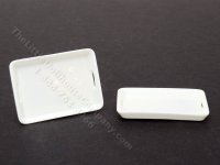 (image for) Miniature White Food Tray for Dollhouses