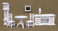 (image for) 1/4" Parlor Set White and Blue