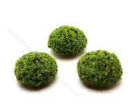 (image for) Miniature 1 inch Spring Green Mound Bush (3 pack) for Dollhouses