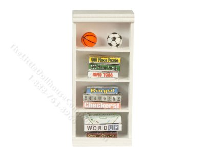 (image for) Miniature Cabinet With Toys for Dollhouses