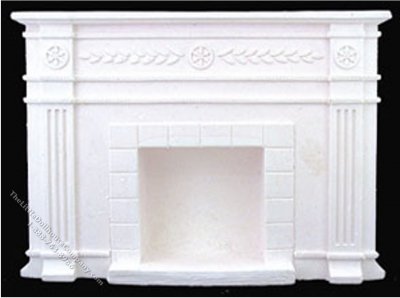 (image for) Miniature Federal Fireplace for Dollhouses