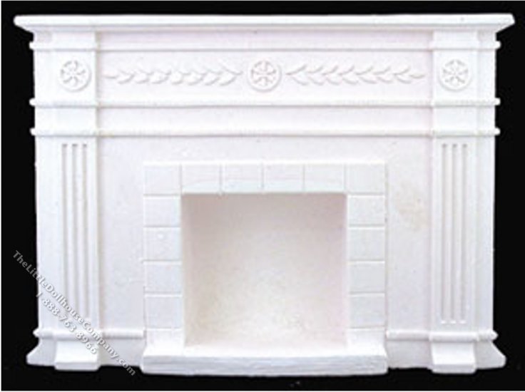 (image for) Miniature Federal Fireplace for Dollhouses