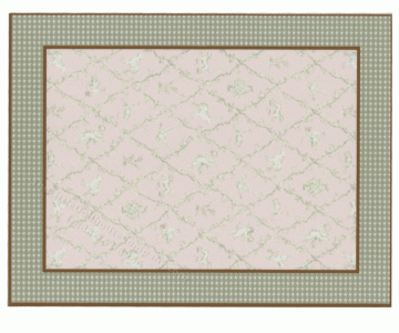 (image for) Miniature Small Scale Pink Trellis Rug